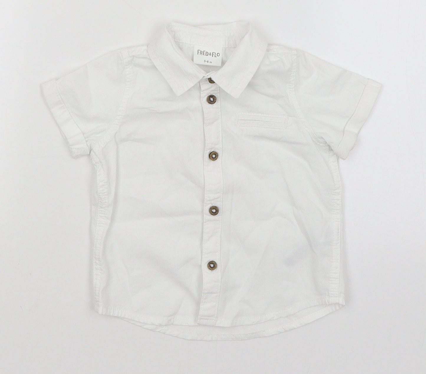 F&F Baby White   Basic Button-Up Size 3-6 Months