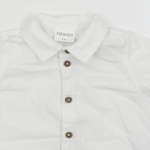 F&F Baby White   Basic Button-Up Size 3-6 Months