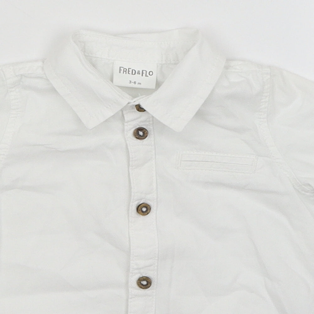 F&F Baby White   Basic Button-Up Size 3-6 Months