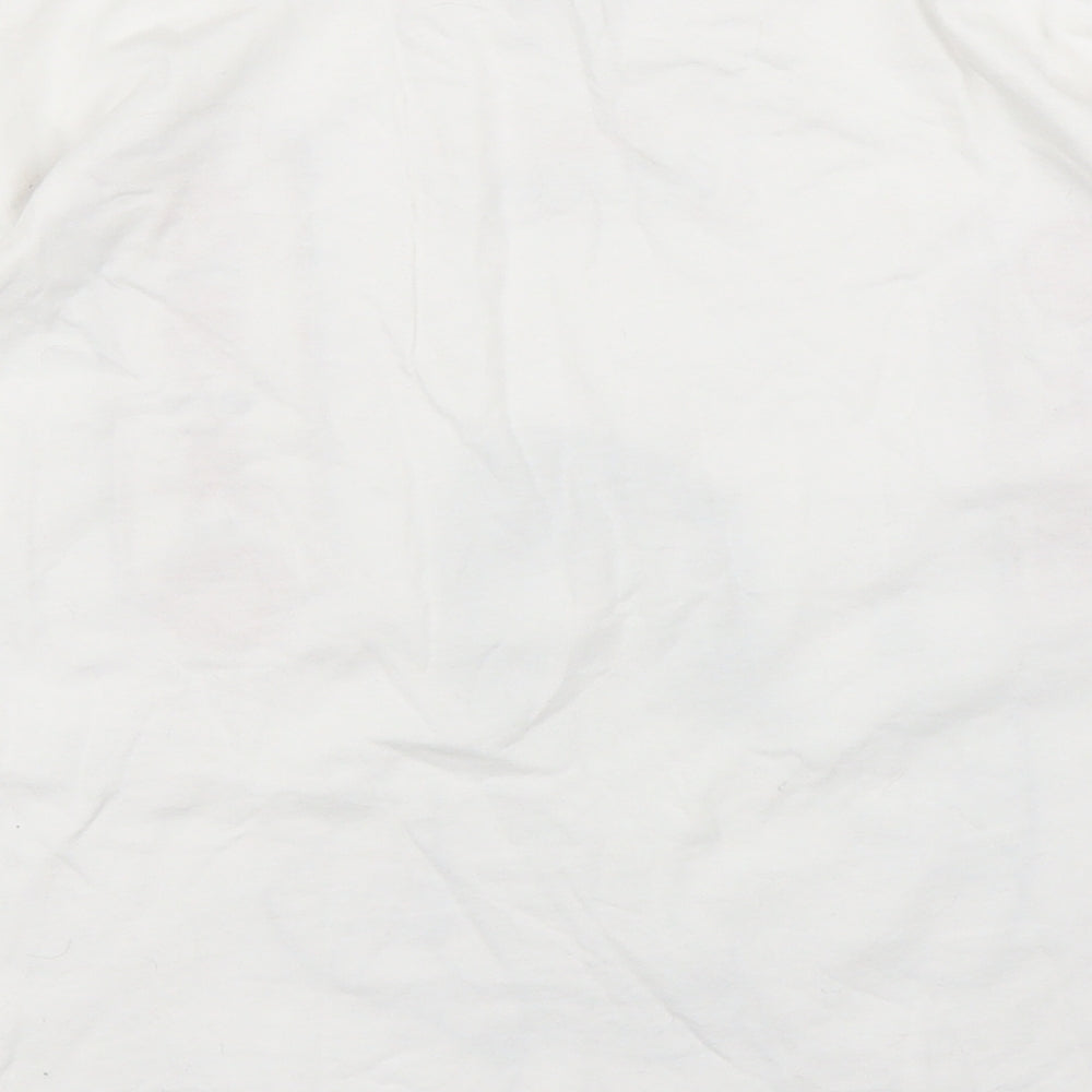 Primark Womens White   Basic T-Shirt Size S  - Disney, Mulan