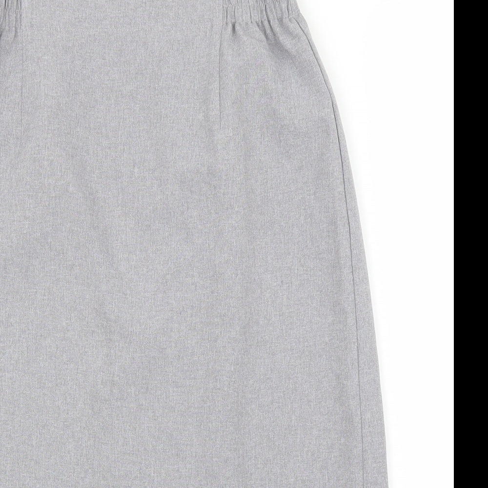 Preworn Womens Grey   Straight & Pencil Skirt Size 10