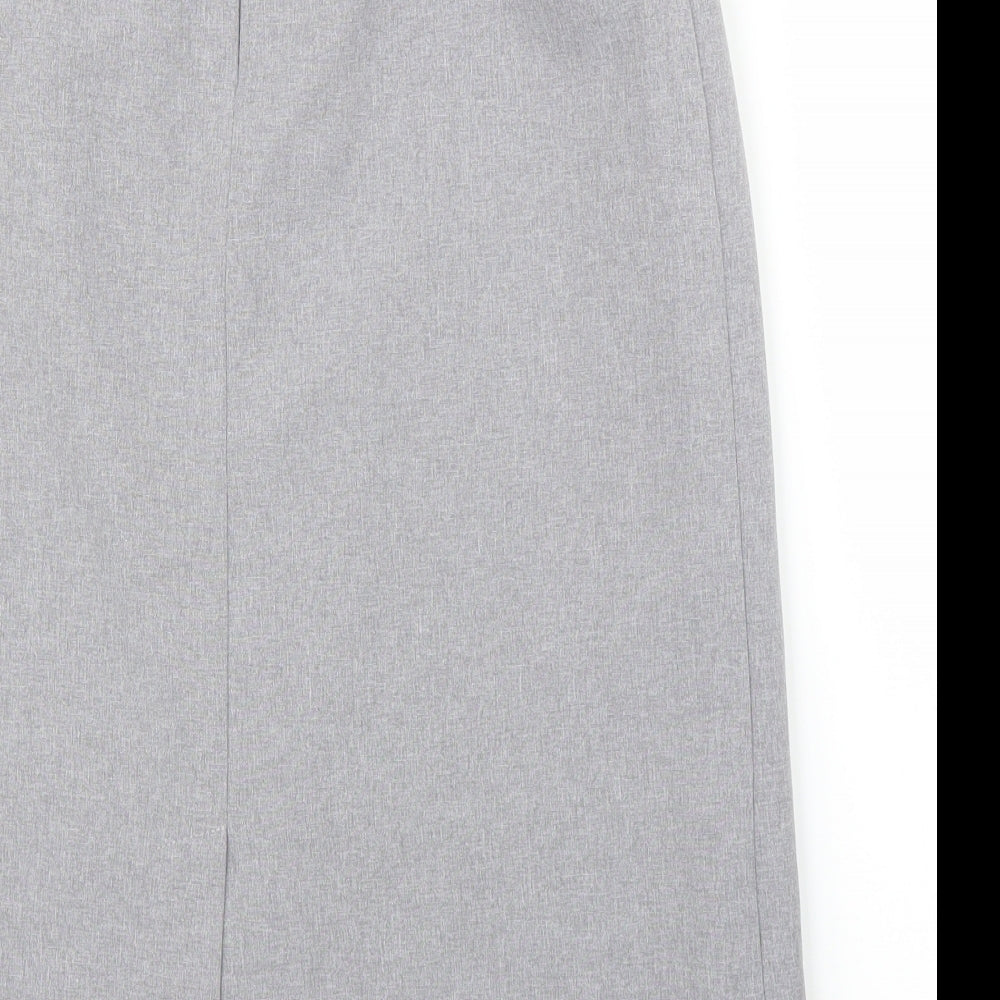 Preworn Womens Grey   Straight & Pencil Skirt Size 10