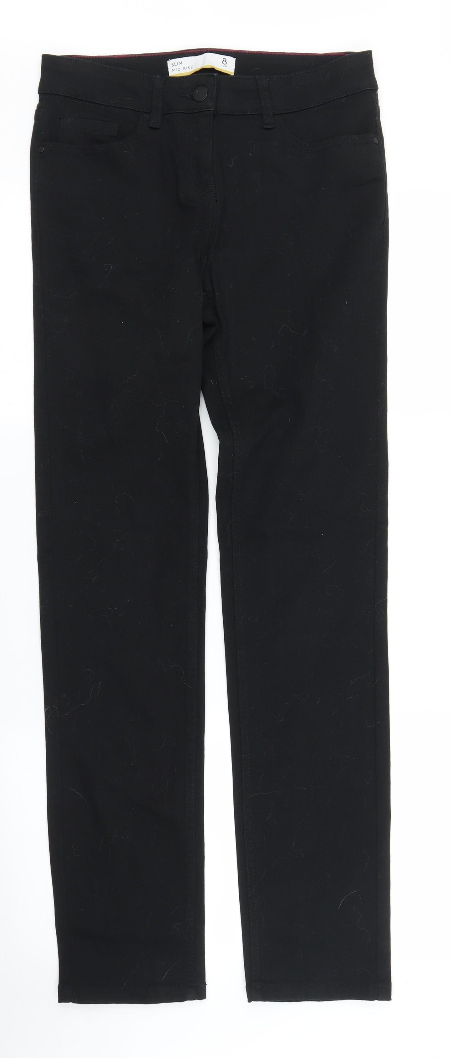 NEXT Womens Black  Denim Straight Jeans Size 8 L30 in
