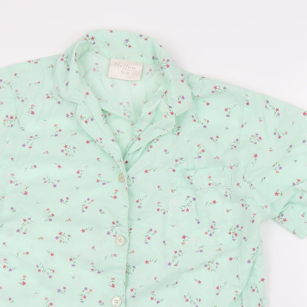 Mellow Womens Green Floral  Chemise Pyjama Set Size 10