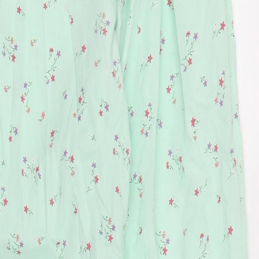 Mellow Womens Green Floral  Chemise Pyjama Set Size 10