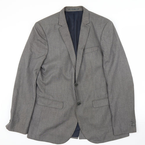 River Island Mens Grey   Jacket Suit Jacket Size 42