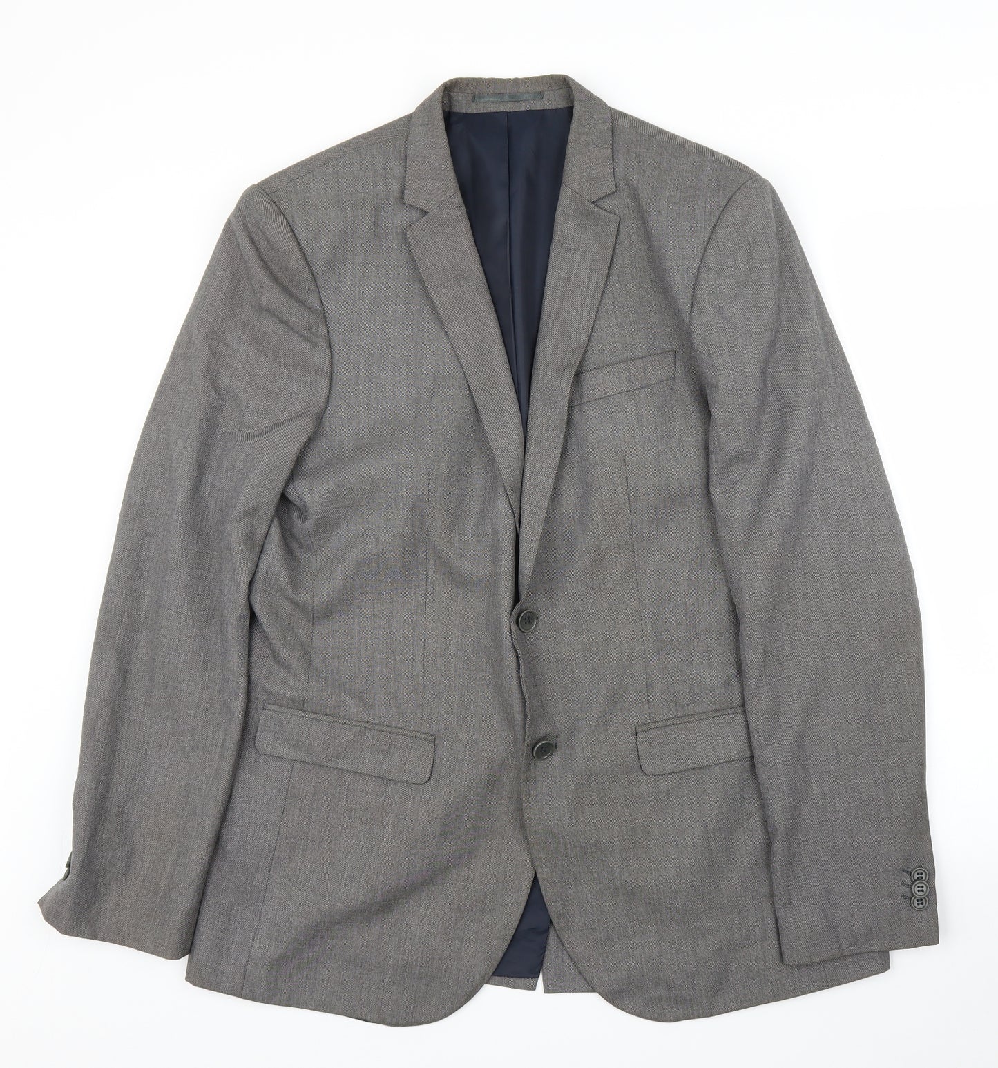 River Island Mens Grey   Jacket Suit Jacket Size 42