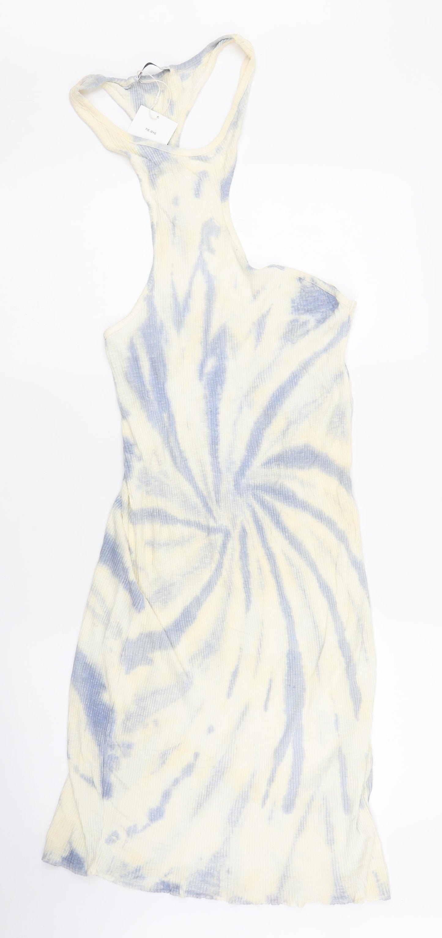 Zara Womens Ivory Tie Dye  A-Line  Size S
