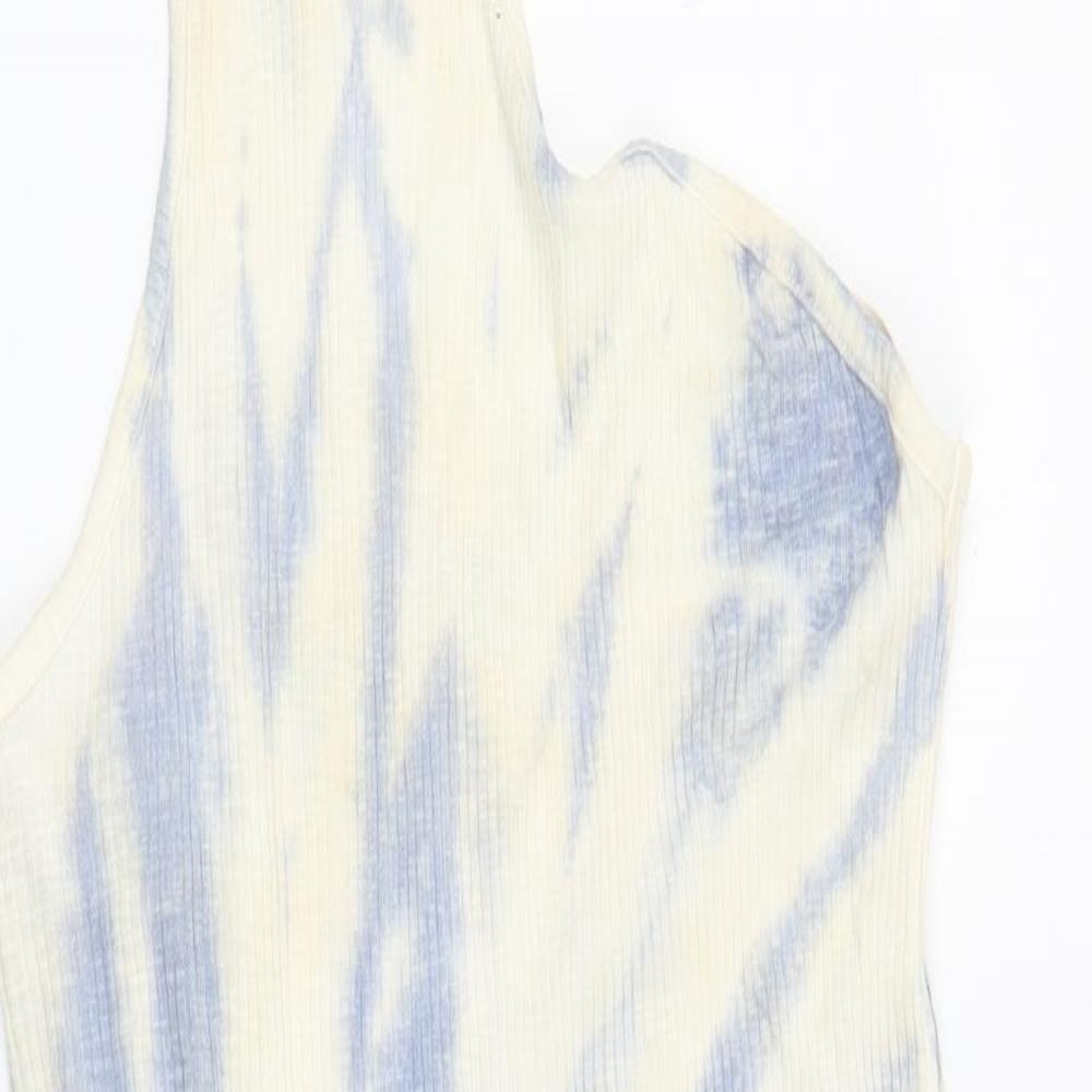 Zara Womens Ivory Tie Dye  A-Line  Size S