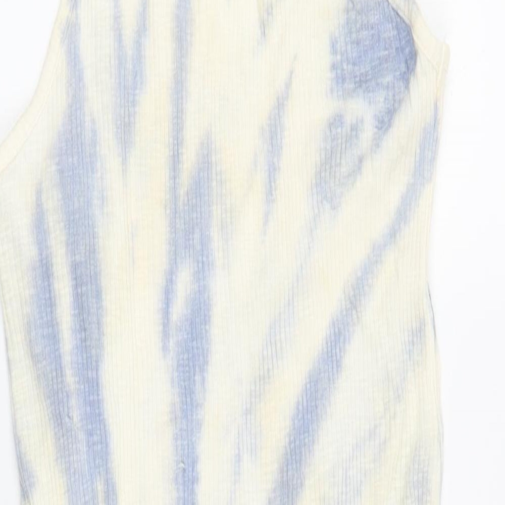 Zara Womens Ivory Tie Dye  A-Line  Size S