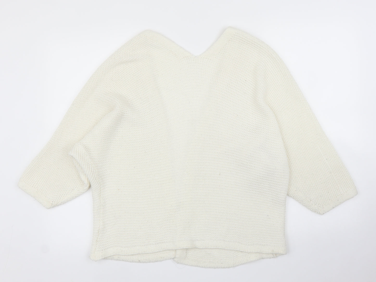 Preworn Womens Ivory   Cardigan Jumper Size L