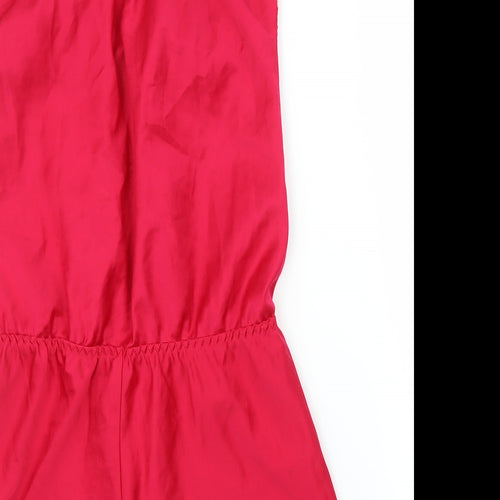 Secret Possessions Womens Pink Solid  Cami One Piece Size 6