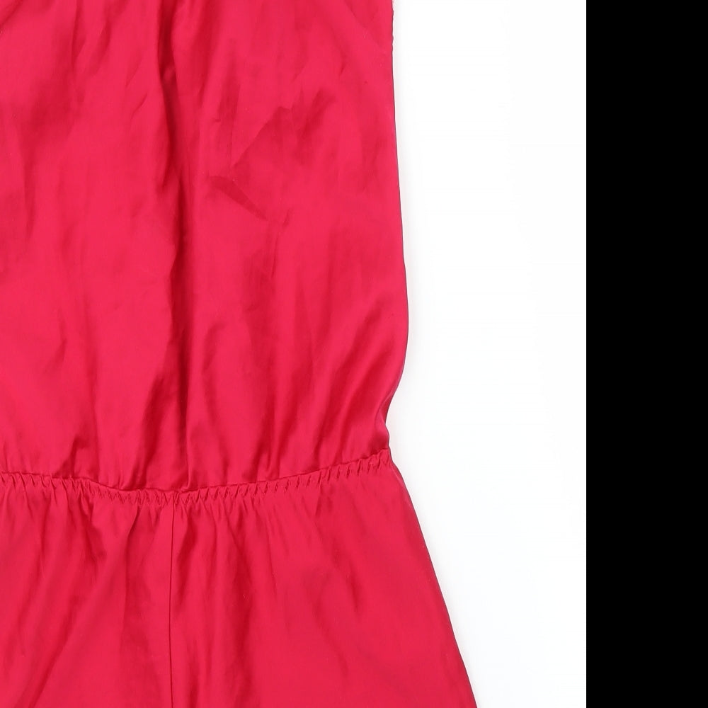 Secret Possessions Womens Pink Solid  Cami One Piece Size 6