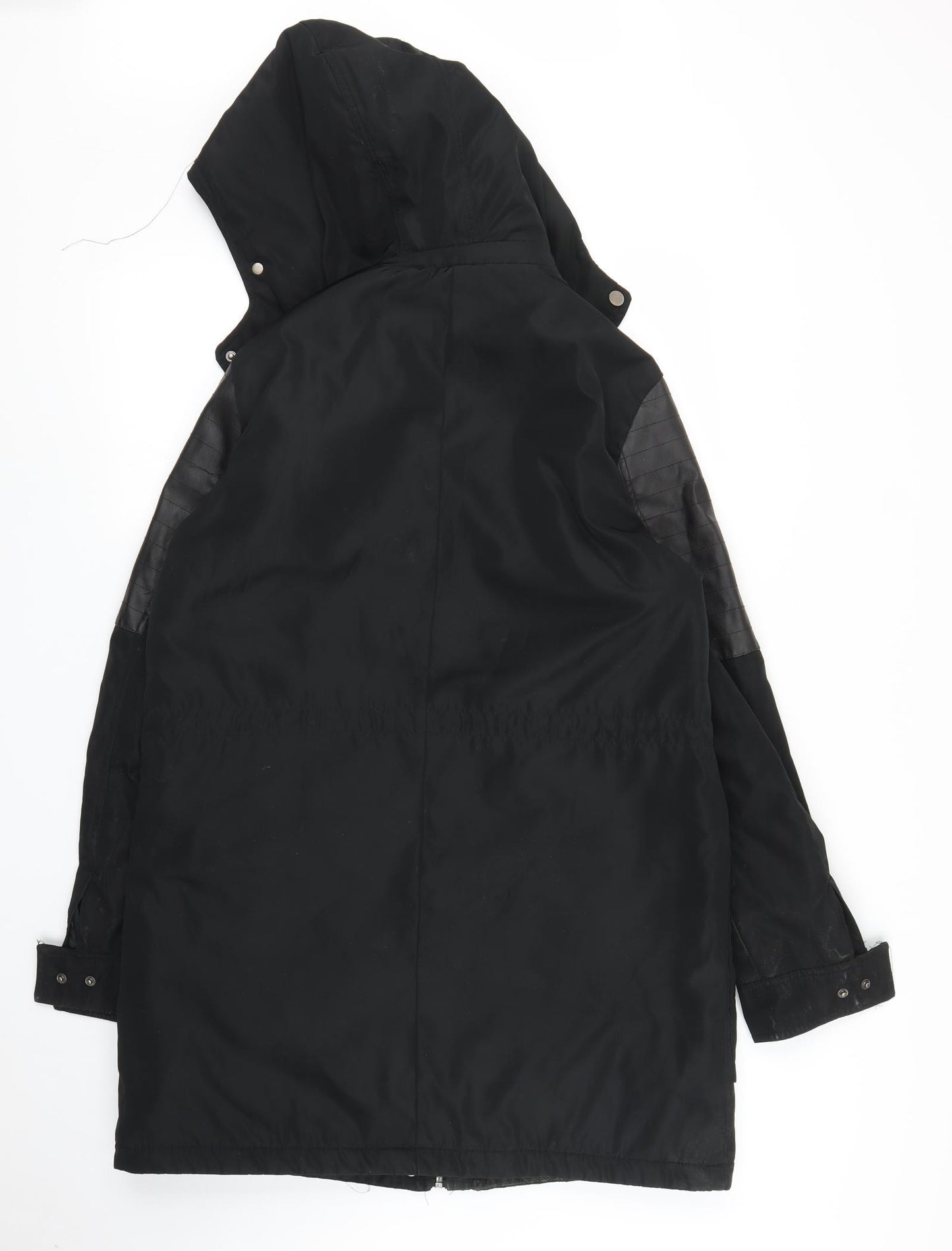 Creation Francais Womens Black   Parka Coat Size L