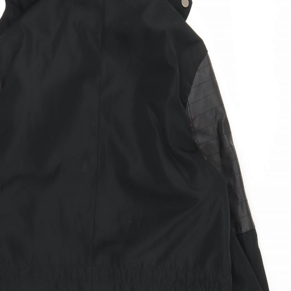 Creation Francais Womens Black   Parka Coat Size L