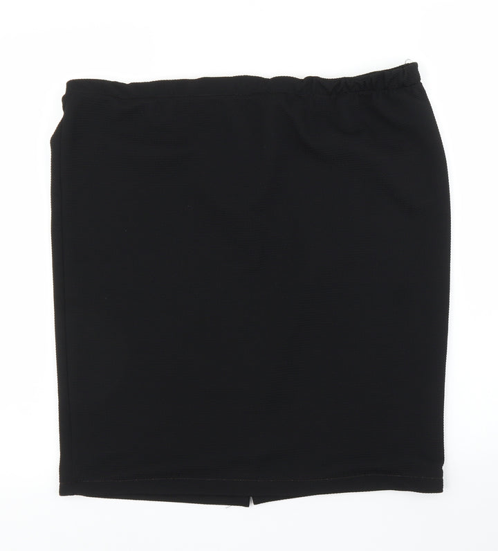 Preworn Womens Black   Straight & Pencil Skirt Size L