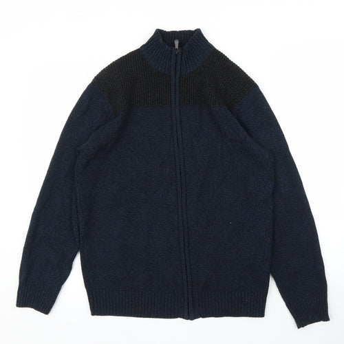 Method Mens Blue   Full Zip Jumper Size M