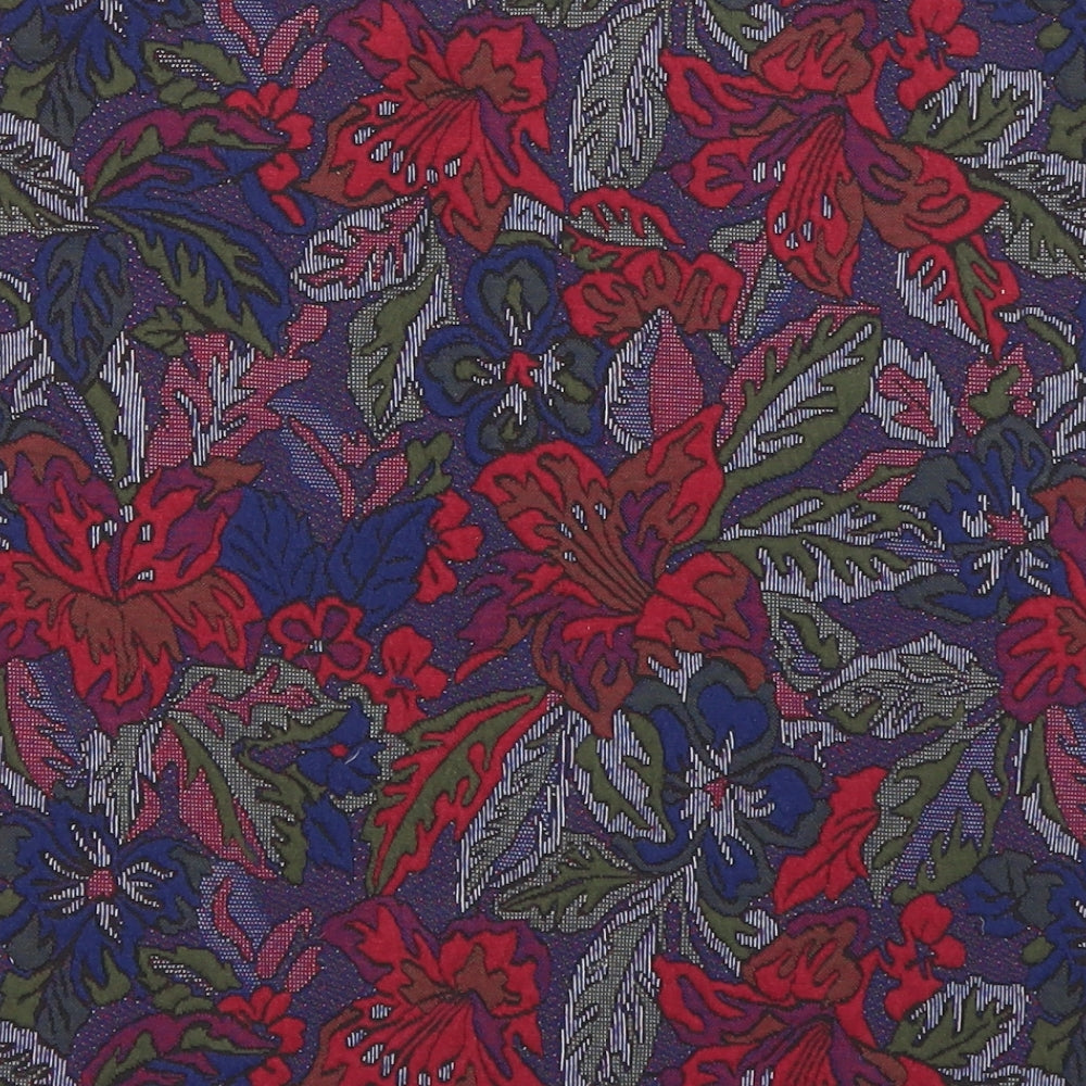 George Womens Blue Floral  A-Line Skirt Size 16