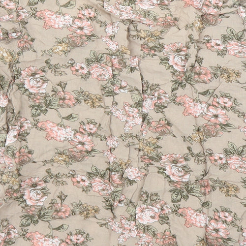 Vera Moda Womens Beige Floral  Basic Blouse Size S
