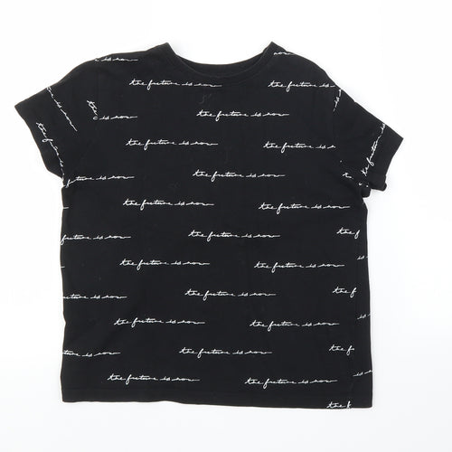 Primark Girls Black   Basic T-Shirt Size 9 Years