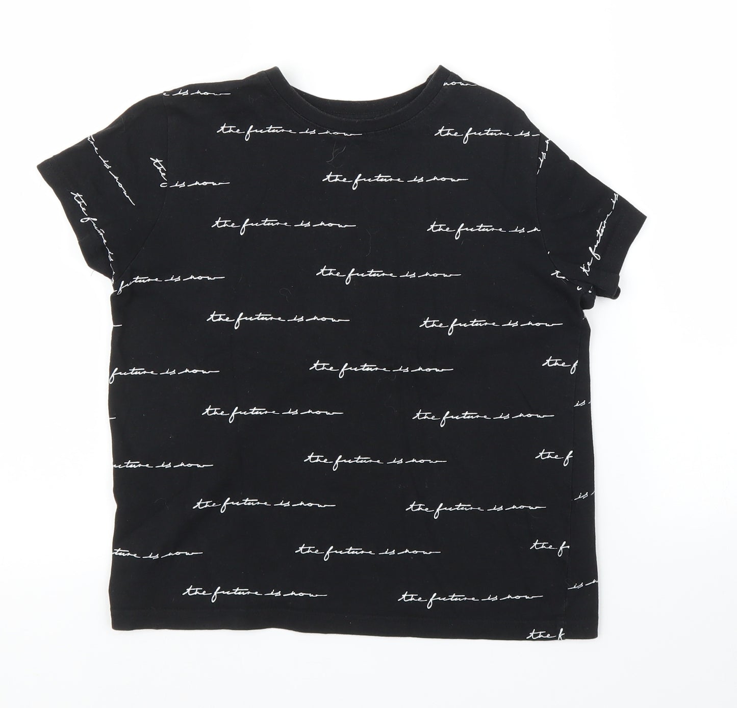 Primark Girls Black   Basic T-Shirt Size 9 Years