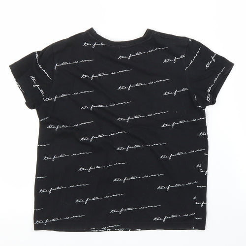 Primark Girls Black   Basic T-Shirt Size 9 Years