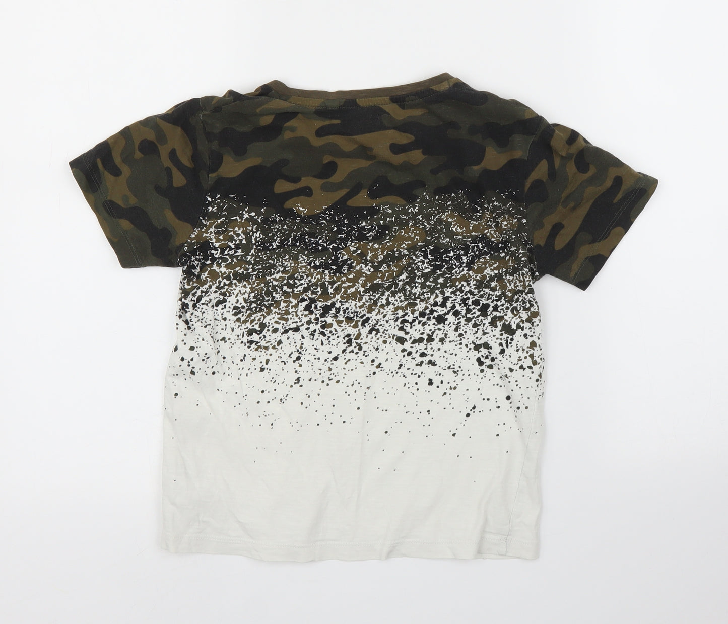 NEXT Boys Green Camouflage  Basic T-Shirt Size 8 Years