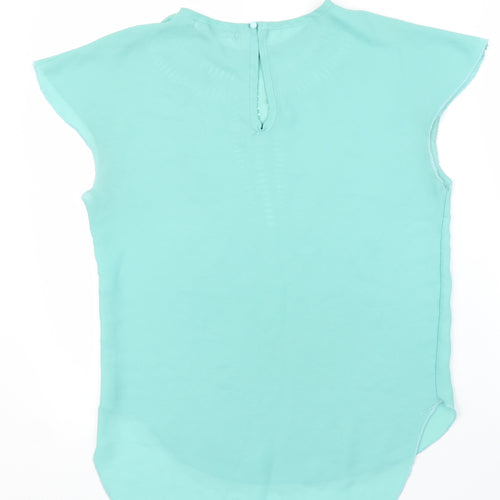 Ruiyige Womens Green   Basic Blouse Size M