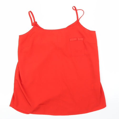 Primark Womens Red   Camisole Blouse Size 10