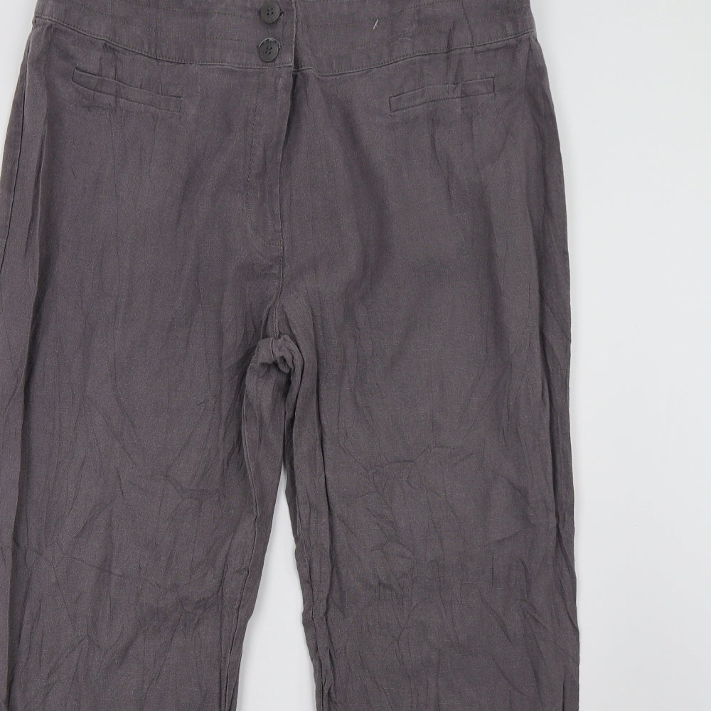 Marks and Spencer Womens Grey   Trousers  Size 18 L27 in
