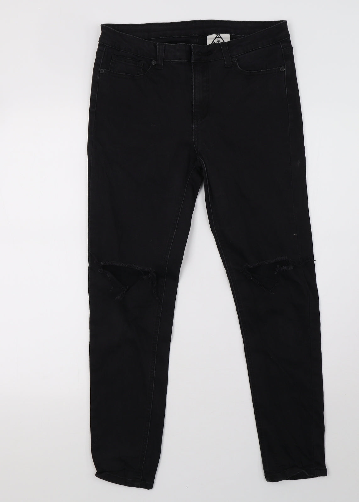 UNIF Womens Black  Denim Skinny Jeans Size 10 L27 in