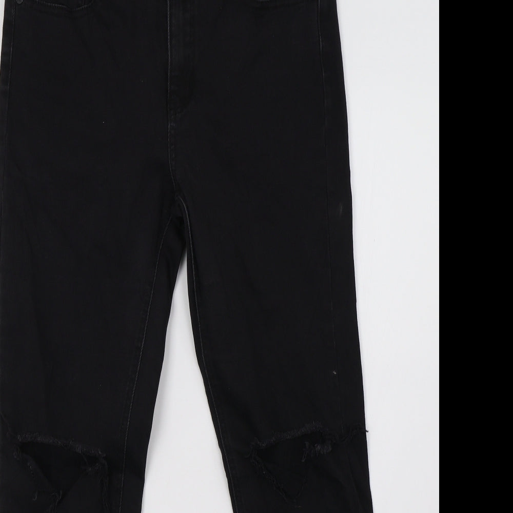 UNIF Womens Black  Denim Skinny Jeans Size 10 L27 in