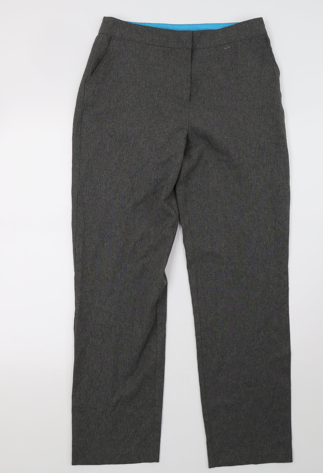 AMARANTO Womens Grey   Trousers  Size 10 L30 in
