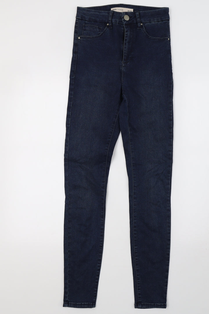 ASOS Womens Blue Denim Mom Jeans Size 6 L32 in