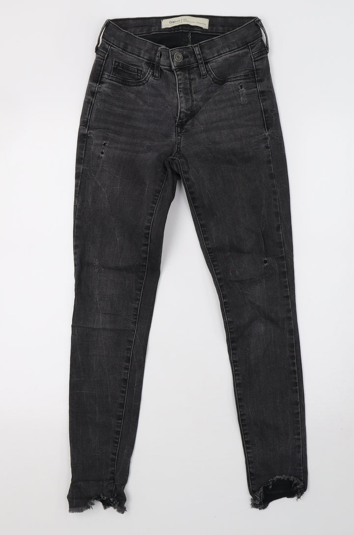 Gap Womens Grey Denim Mom Jeans Size 4 L28 in