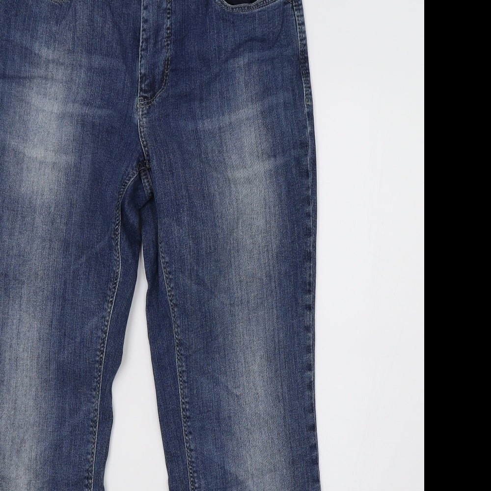 DREAM Womens Blue  Denim Straight Jeans Size 12 L30 in