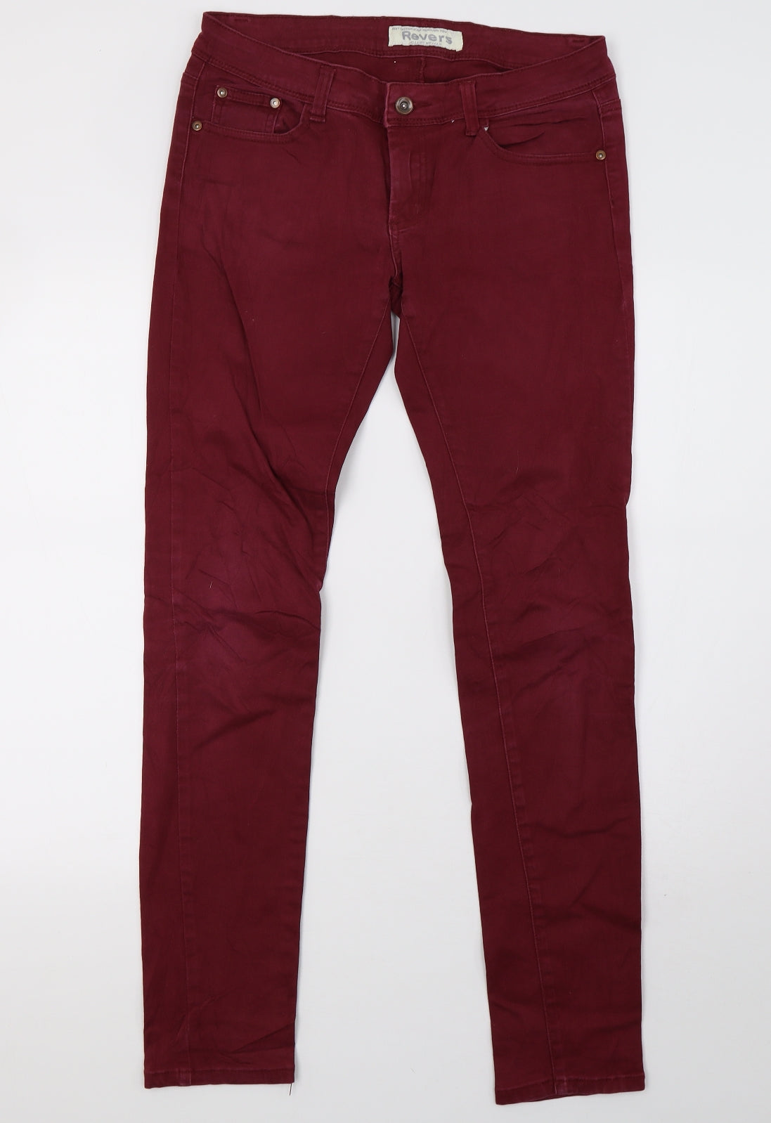 Reverse Womens Purple  Denim Mom Jeans Size 12 L31 in