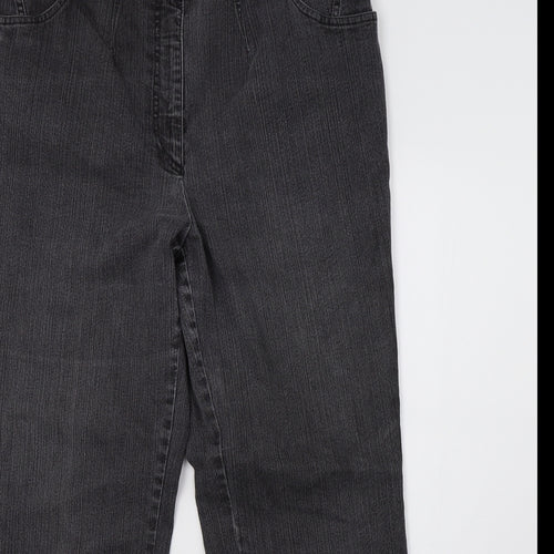Preworn Womens Grey  Denim Jegging Jeans Size 14 L30 in