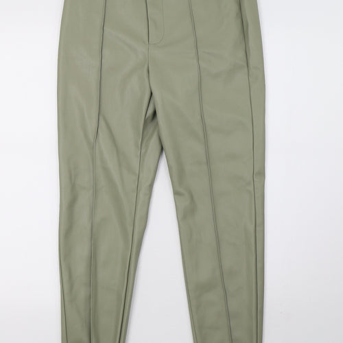 Primark Womens Green  Satin Skinny Jeans Size 10 L29 in