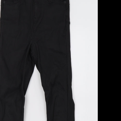 New Look Womens Black  Latex Skinny Jeans Size 8 L28 in