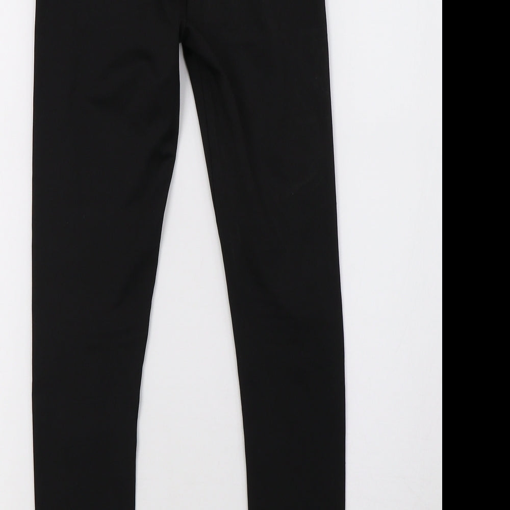 Preworn Girls Black   Sweatpants Trousers Size S