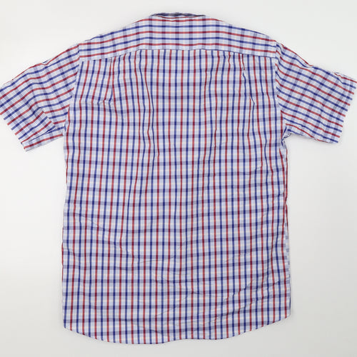 Dustin Mens White Check   Button-Up Size L