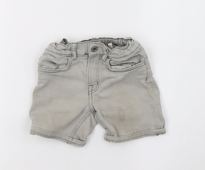 Primark Girls Grey  Denim Sweat Shorts Size 2-3 Years