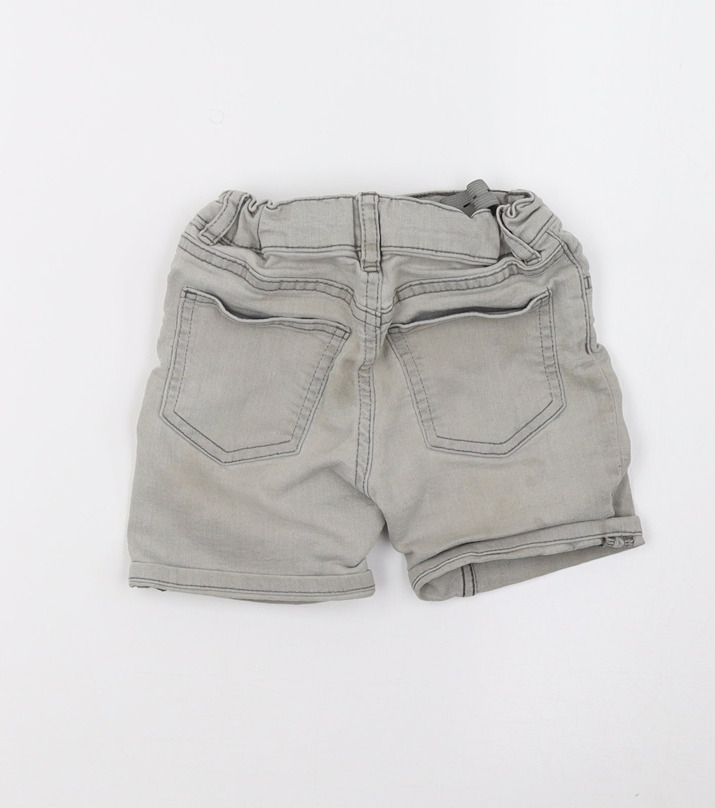 Primark Girls Grey  Denim Sweat Shorts Size 2-3 Years