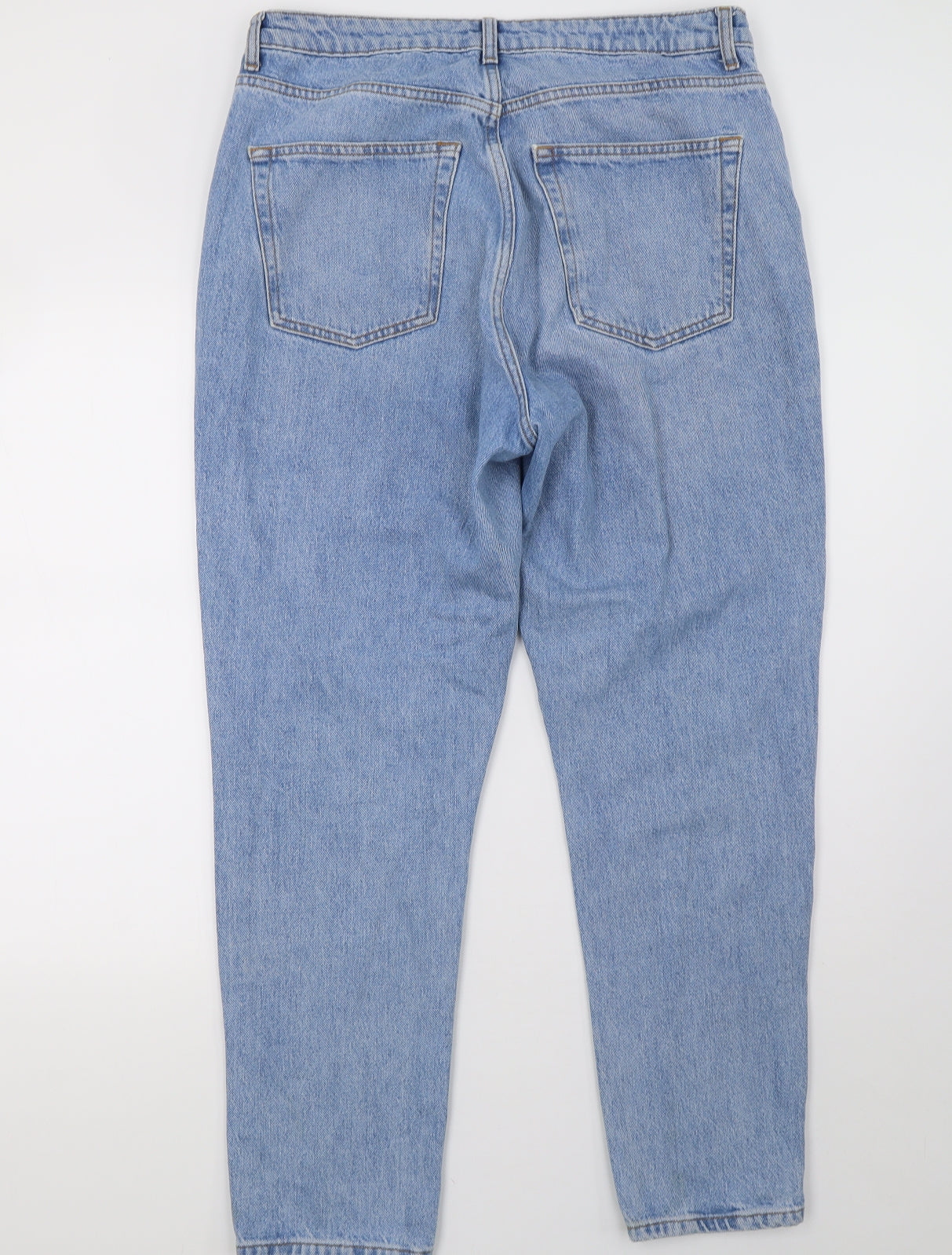 Topshop Womens Blue  Denim Mom Jeans Size 14 L32 in