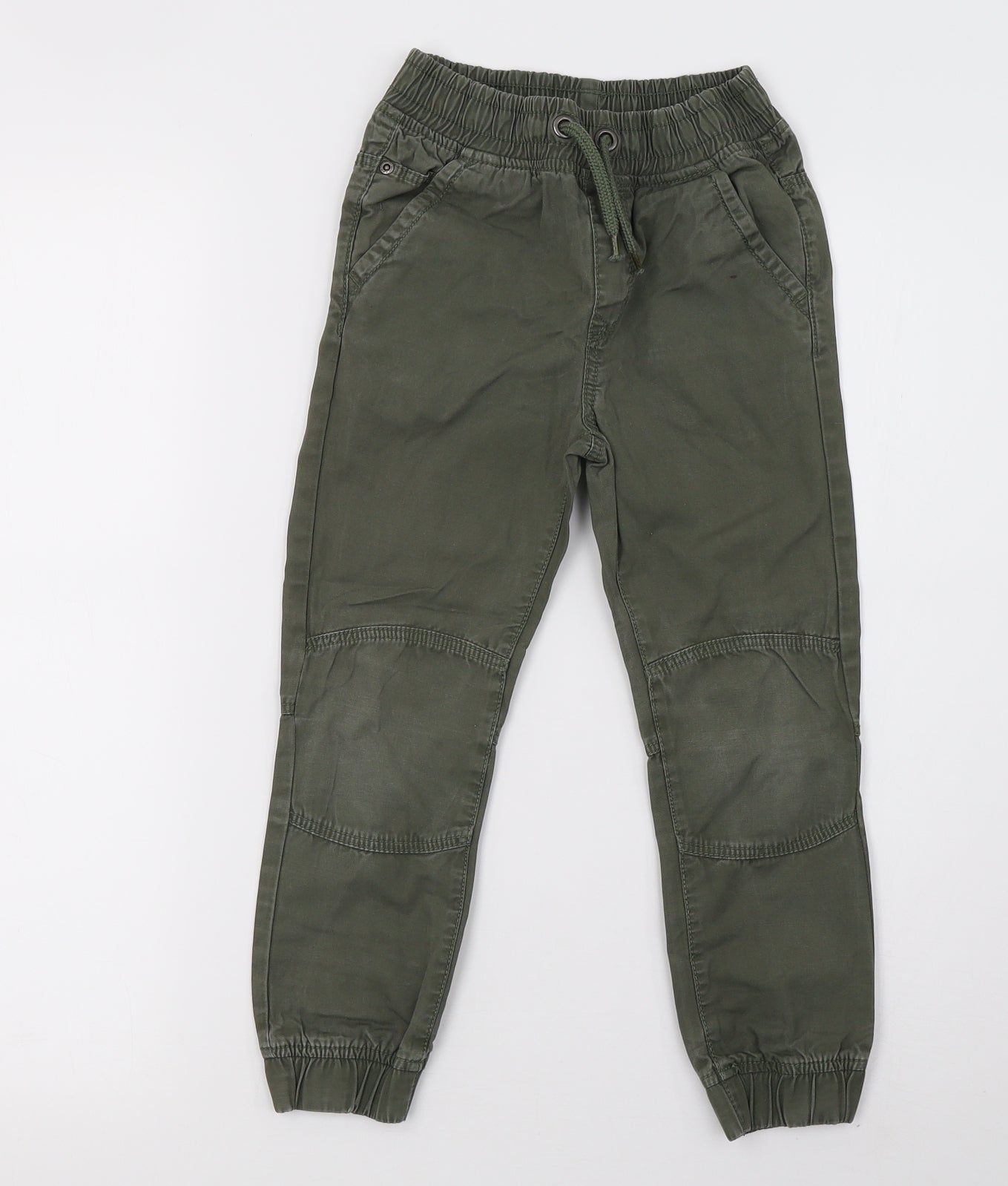 Sainsburys Girls Green   Cargo Trousers Size 7 Years