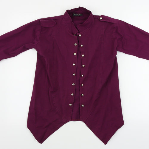 La Fille  Womens Purple   Jacket Coat Size 8