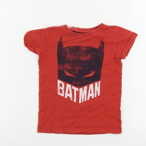 NEXT  Boys Red Paisley  Basic T-Shirt Size 3 Years  - batman