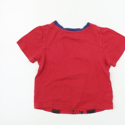 Mini Club Boys Red   Basic T-Shirt Size 4-5 Years