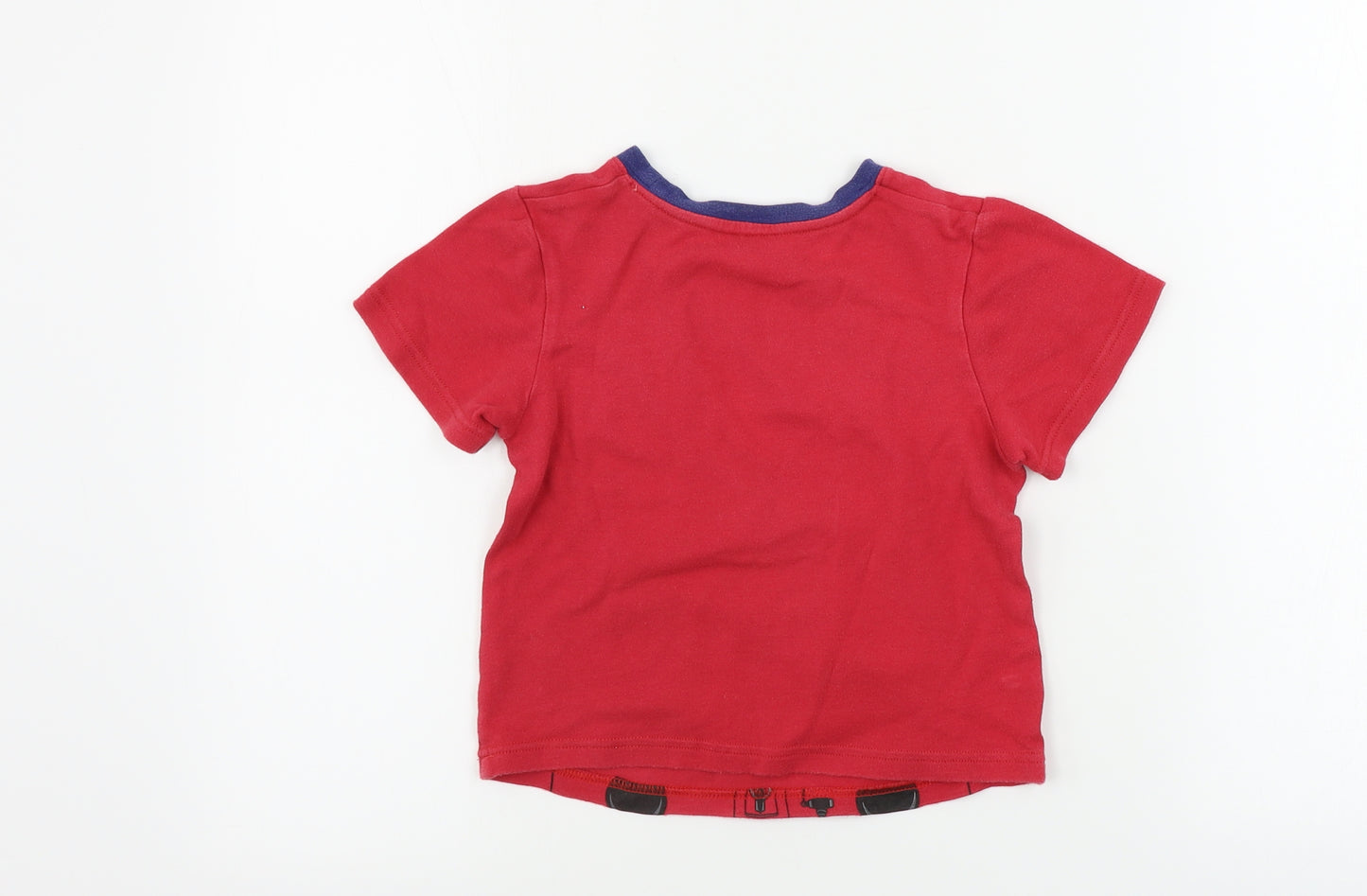 Mini Club Boys Red   Basic T-Shirt Size 4-5 Years